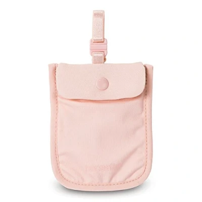 Abbildung von Pacsafe Coversafe S25 Diebstahlschutz Beutel zur Befestigung am BH Orchid Pink, 10121314, 9 cm