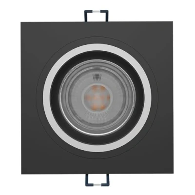 Abbildung von EGLO connect.z Smart Home LED Einbaustrahler Carosso Z, ZigBee, App und Sprachsteuerung Alexa, Lichtfarbe (warmweiß kaltweiß), RGB, dimmbar, Alu Einbauspot schwarz matt, 9,3 cm