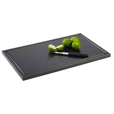 Abbildung von APS 93307 Bar Schneidebrett 50 cm x 30 mit Ablaufrinne und Antirutsch Füßchen, spülmaschinenfest, XL