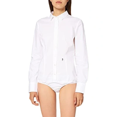Abbildung von Seidensticker Komfortable Slim Hemdbluse, Damen, Größe: 46, White