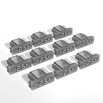 Abbildung von AUPROTEC Mini LP Kfz Sicherungen Flachstecksicherungen 2A 30A Auswahl: 25A Ampere weiß, 10 Stück