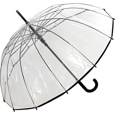 Abbildung von Regenschirm Damen Stockschirm 14 teilig Transparent Automatik