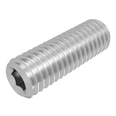 Abbildung von SECCARO Gewindestift mit Kegelkuppe M4 x 12 mm, Edelstahl V2A VA A2, DIN 913 / ISO 4026, Innensechskant, 20 Stück