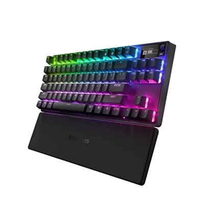 Abbildung von SteelSeries Apex Pro TKL Wireless HyperMagnetic Gaming Tastatur E Sports Formfaktor Anpassbares Ansprechverhalten PBT Keycaps Bluetooth 2,4 GHz USB C Amerikanisch (QWERTY)