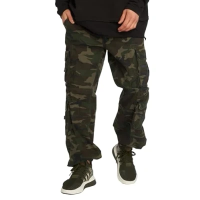 Abbildung von Brandit PURE Vintage Cargohose, Herren, Größe: 5XL, Olive camo