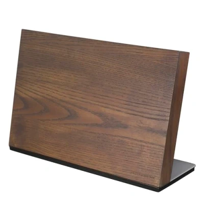 Abbildung von Zassenhaus Magnet Messerblock STUDIO Für 8 Messer Holz Messerhalter magnetisch Fleischmesser, Hackmesser und mehr 36 x 12,5 23 cm Eschenholz/Edelstahl