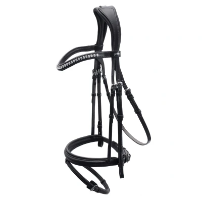 Abbildung von Schockemöhle Trense Premium Rome Select Schwarz/Crystal WB