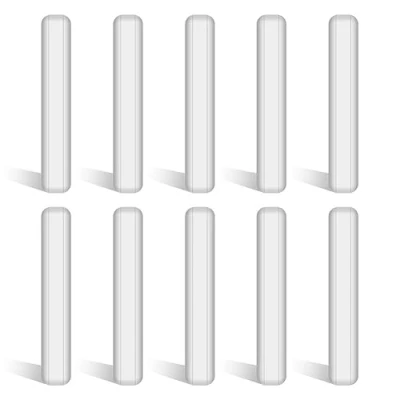Abbildung von stonylab 10 Teiliges PTFE Magnetrührstäbchen Set, 50 mm beschichtet Stir Bar Set Magnetrührstäbe Weißer Rührmischer für Rührer, PK