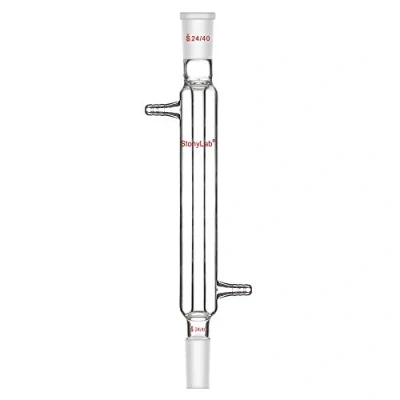 Abbildung von StonyLab Gelenk Liebig Kondensator, Borosilicatglas Condenser mit 24/40 Joint 200mm Jack Length Lab Glass Destillation Spalte