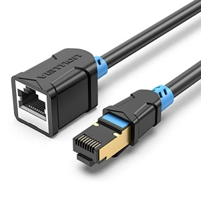 Abbildung von VENTION Verlängerungskabel für Ethernet Kabel，Cat6 Netzwerkkabel geschirmt Netzwerk Jumper RJ45 Kabel Kompatibel mit Cat5 Cat5e Cat6 Switches,Laptops, Router(3M)