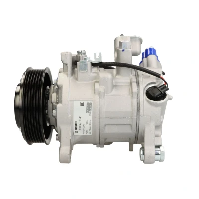 Abbildung von BOSCH 1 986 AD1 341 Kompressor 12V PS R1 R1234yf, R134a mit Montageanleitung, Dichtring BMW: Hatchback