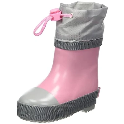 Abbildung von Playshoes Jungen Unisex Kinder Halbschaft gefüttert Gummistiefel, rosa, 27 EU
