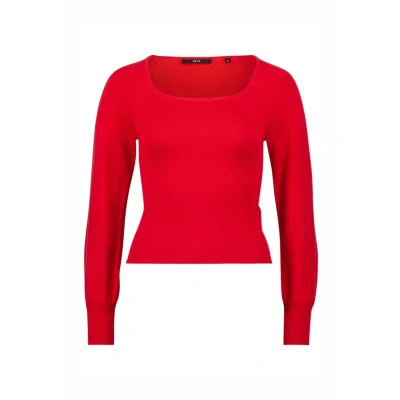Abbildung von zero MIT Eckigem Ausschnitt Strickpullover, Damen, Größe: 34, Formula one