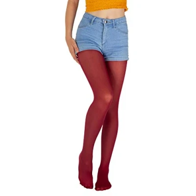 Abbildung von Giulia dunkel Rot Feinstrumpfhose Mädchen Kinder Microfaser Semitransparent Farbig Ketty 40 Den Granato 122 128