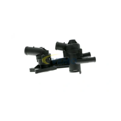 Abbildung von VEMO V10 99 0010 Thermostatgehäuse mit Dichtung, Temperaturgeber Thermostat Original Qualität SKODA: Octavia 2 Combi