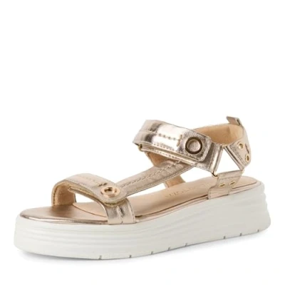 Abbildung von Marco Tozzi Plateausandalette, Damen, Größe: 41, Platinum Schuhe