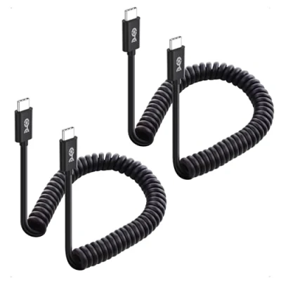 Abbildung von Cable Matters 2er Pack USB C auf Kabel mit 3 A/60 W Schnellladung, 0,31,2 m, unterstützt Apple CarPlay, Android auto, für iPhone 16/15 Pro Max Plus, Galaxy S23, iPad