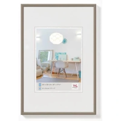 Abbildung von walther design Bilderrahmen stahl 28 x 35 cm New Lifestyle Kunststoffrahmen KV835D