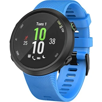 Abbildung von Shieranlee kompatibel mit Garmin Forerunner 45S armband Silicone Sport Ersatz Uhrenarmband für GPS Laufuhr