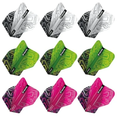 Abbildung von RED DRAGON Yin Yang Beidseitig Standard Dartflugt Auswahlpaket 3 Set pro Packung (insgesamt 9 Dart Flights)