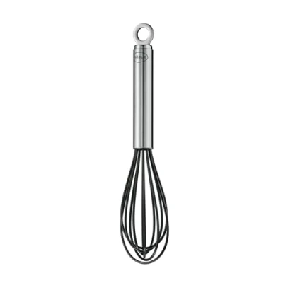 Abbildung von RÖSLE Schneebesen Silikon, hochwertiger Rührbesen mit schmalem Griff, Edelstahl 18/10, Temperaturbeständig bis 220 C, Spülmaschinengeeignet, Länge 27 cm