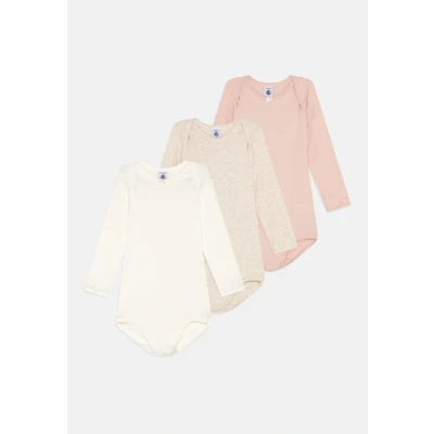 Abbildung von Petit Bateau BABY 3 PACK Unisex Body multicoloured/pink für Kinder, Größe: 67, Multi coloured/pink