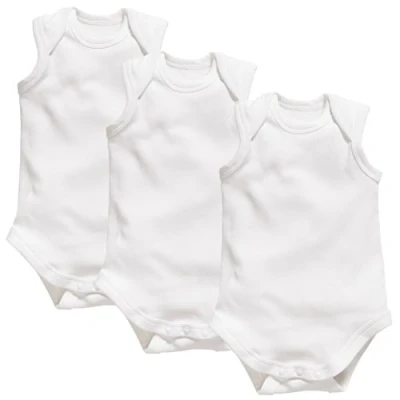 Abbildung von Playshoes Unisex Kleinkind Multipack Baby Body, weiß ohne Arm 3er Pack, 50/56
