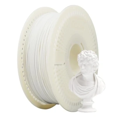 Abbildung von eSUN Matte PLA Refill Filament und Spool Kit, Spoolless 1.75mm Removable eSpool+, 1KG (2.2 LBS) 3D Druck für Drucker, Creme Weiß