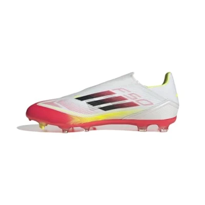 Abbildung von adidas Performance F50 League Laceless FG/MG Fußballschuh Nocken, Herren, Größe: 42 2/3, Footwear white/core black/solar yellow Schuhe