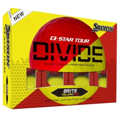 Abbildung von Srixon Q Star Divide 12 Golfbälle Tour Qualität Perfekt für das Kurze Spiel FastLayer Kern Hohe Ballkompression