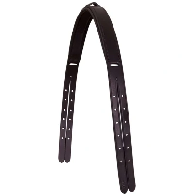 Abbildung von BR Genickstück Strap over Crown Schwarz Vollblut