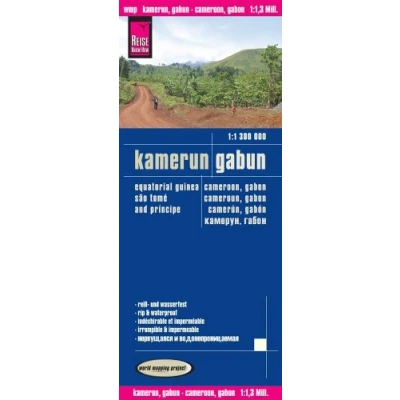 Abbildung von Reise Know How Landkarte Kamerun, Gabun (1:1.300.000): World Mapping project: Project. Equatrorial Guine, Sao Tome and Principe. Reiß und wasserfest