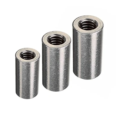 Abbildung von DOJA Industrial GEWINDEMUFFE M8 PACK 10 Gewindemuffen für Einschraubmutter Gewindefitting Muffe innengewinde Gewindestange Verbindungsmutter Doppelmuffe Langmuttern Distanzbolzen