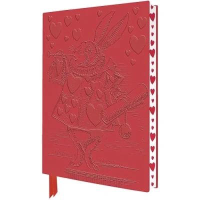 Abbildung von Exquisit Premium Notizbuch DIN A5: Alice im Wunderland Weißer Hase: Unser hochwertiges, liniertes Blankbook mit Softcovereinband aus Kunstleder ... künstlerisch gestaltetem Buchschnitt