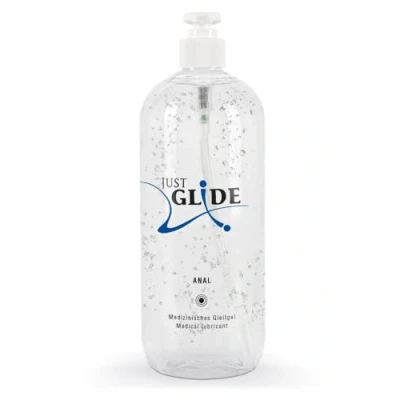 Abbildung von Just Glide Anal intensives Gleitgel für Frauen und Männer, wasserbasiert, vegan, fett ölfrei, geeignet Sex Toys Kondome, 1000 ml