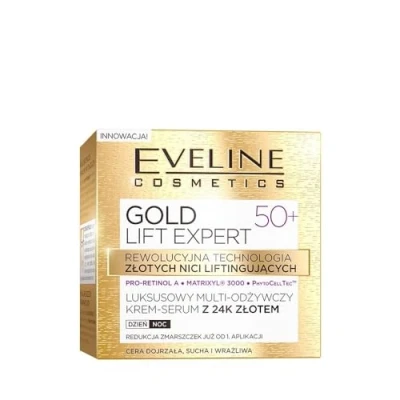 Abbildung von Eveline Cosmetics Luxus Multi Nährende Creme Serum mit 24k Gold für 50+ Fortschrittliche Anti Aging Lifting Technologie