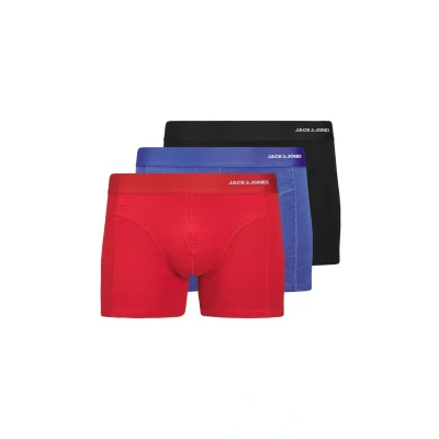 Abbildung von Jack &amp; Jones Jacnyjah Trunks 3 PACK Boxerbriefs, Herren, Größe: Small, Black/dazzling blue/salsa