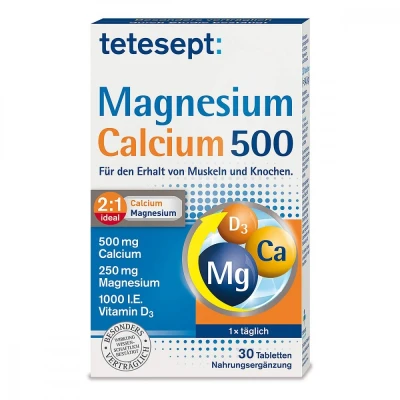 Abbildung von Tetesept Magnesium+calcium 500 Tabletten