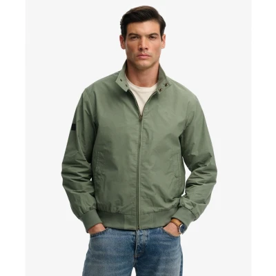 Abbildung von Superdry für Herren. M5012343A Harrington Classic Jacke grün (XXL), Lässig, Baumwolle, Polyester