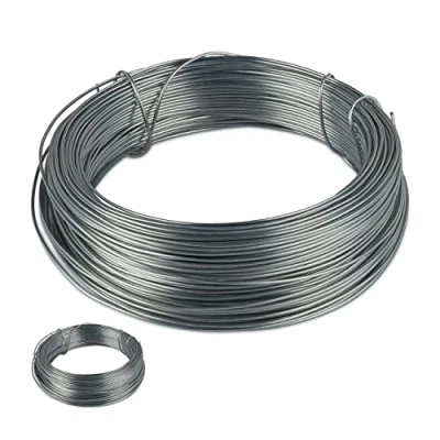 Abbildung von Relaxdays Bindedraht, 2er Set, 1mm Ø, 50m Länge, verzinkt, dünn, Gartenarbeit &amp; Basteln, rostfreier Draht, Stahl, silber