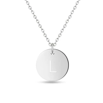 Abbildung von GD GOOD.designs Initialen Halskette Frauen Mädchen mit Gravur L Lara Laura Lea Lena Leonie Lia Lilly Linda Lisa Lorena Luca Luisa Lars Leon Levi Liam Linus Lorenz Louis Lukas