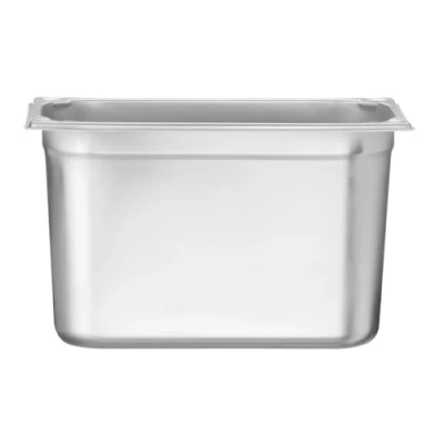 Abbildung von HENDI Gastronormbehälter, Temperaturbeständig von 40 bis 300C, Heissluftöfen Kühl und Tiefkühlschränken Chafing Dishes Bain Marie, Stapelbar, 7.8L, GN 1/3, 325x176x(H)200mm, Edelstahl