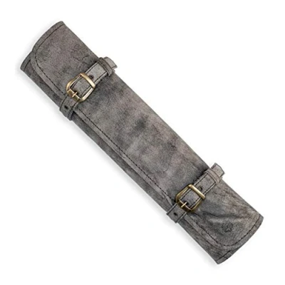 Abbildung von Messertasche Leder Köche 7 Fach Echt Kochmesserrolle groß Messer Tasche Kochmesser Kochtasche Sam (Antik)