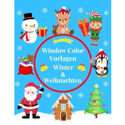 Abbildung von Window Color Vorlagen Winter &amp; Weihnachten: 80 abwechslungsreiche Weihnachtsmotive und Wintermotive für Kinder ab 5 Jahren Erwachsene Weihnachtsdeko Schablonen