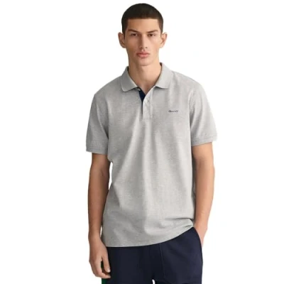 Abbildung von GANT REG Contrast SS Rugger Poloshirt, Herren, Größe: 4XL, Grey melange