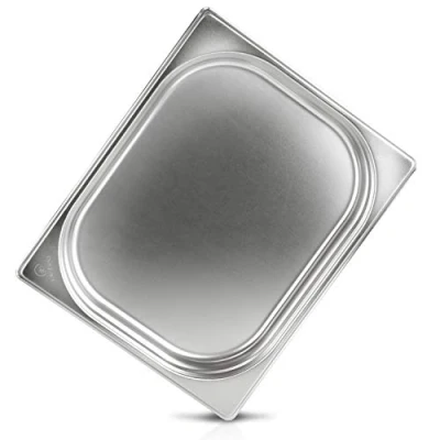 Abbildung von jokobela GN Behälter :: ungelocht geeignet für Gaggenau, Miele, Siemens Dampfgarer (Edelstahl, Spülmaschinentauglich, Gastronorm 1/2, 40mm tief)