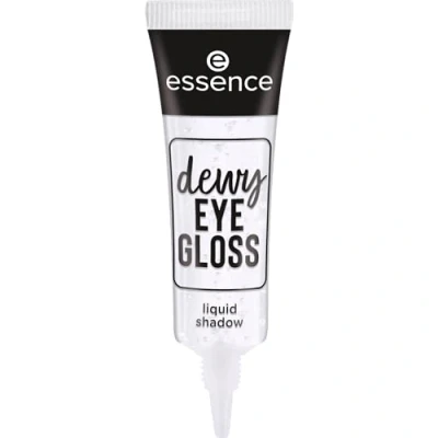 Abbildung von essence dewy EYE GLOSS liquid shadow, Lidschatten, Nr. 01, Transparent, weichzeichnend, strahlend frisch, vegan, Nanopartikel frei, ohne Parfüm, ölfrei, 1er Pack (8ml)