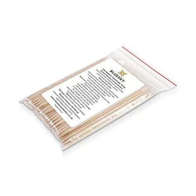 Abbildung von Bluesky Wooden Cuticle Sticks 100 Pieces, Orange Holz Nagelhaut Sticks, Nagel Häutchen, Nagelhautschieber, Kunst, Nagelhautpflege, 50 ml