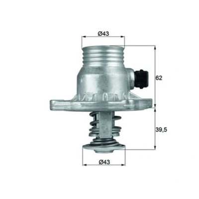 Abbildung von MAHLE ORIGINAL TM 11 105 Kühlwasserthermostat mit Dichtung BMW: 5 Saloon, Touring, 7