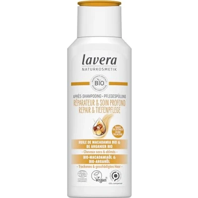 Abbildung von lavera Conditioner für Reparatur &amp; Tiefenpflege ohne Silikon intensive reichhaltige Pflege vegan Naturkosmetik 200 ml